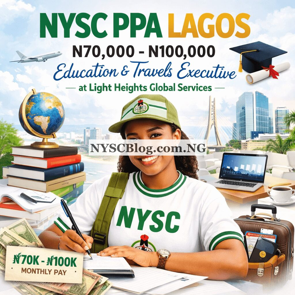 NYSC PPA Lagos N70,000 to N100,000: Education & Travels Executive (NYSC) at Light Heights Global Services